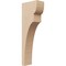 Ekena Millwork 3"W x 6"D x 18"H Thin Yorktown Rough Cedar Woodgrain TimberThane Corbel, Primed Tan CORUR03X06X18YORRCPR - alternate 1